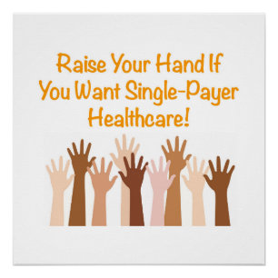 Heben Sie die Hand für die Gesundheitsfürsorge für Poster