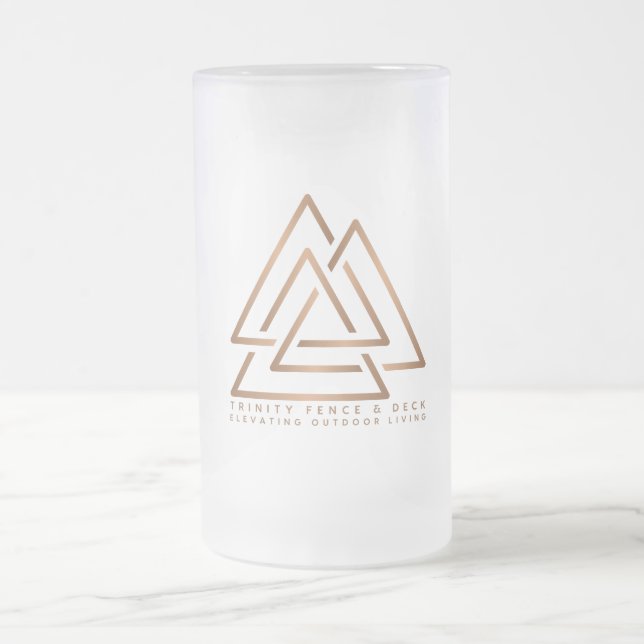 Heben Sie ein Glas auf Qualität Handwerk! Mattiert Mattglas Bierglas (Mittel)