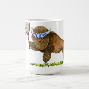 Heben Sie eine Schläger-Büffel-Tasse an Kaffeetasse