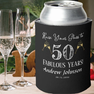 Heben Sie Ihr Glas auf 50 sagenhafte Jahre! Geburt Dosenkühler