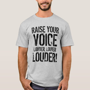 Heben Sie Ihr SprachShirt an T-Shirt