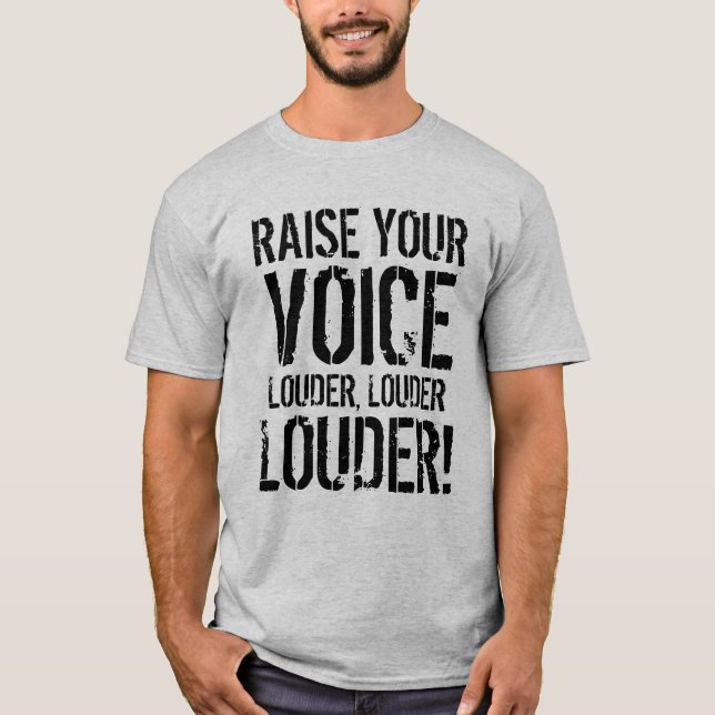Heben Sie Ihr SprachShirt an T-Shirt (Vorderseite)