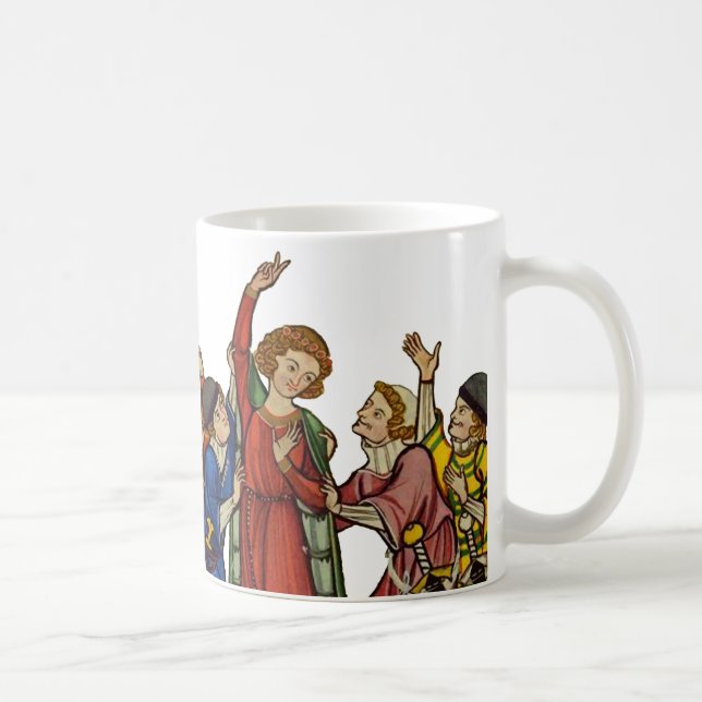 Heben Sie Ihre Hände II an Kaffeetasse (Rechts)