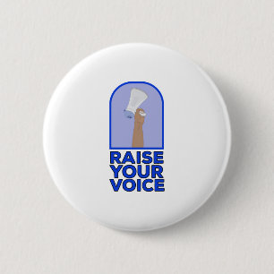 Heben Sie Ihre Stimme Button
