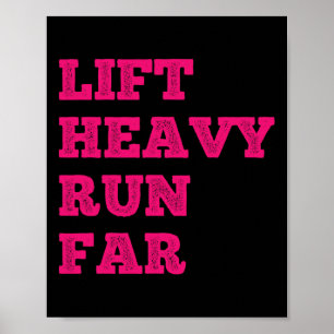 Heben Sie schwer, laufen Sie weit, Hybrid-Sport-Fi Poster