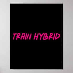 Heben Sie schwer, laufen Sie weit Hybrid-Sport-Fit Poster