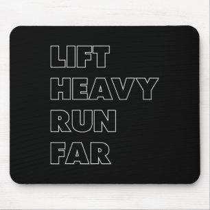 Heben Sie Schweres Laufen Sie Weit Hybrid-Sport-Fi Mousepad