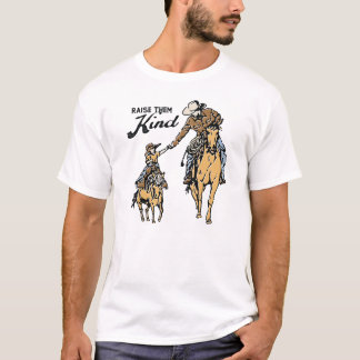 Heben Sie sie freundlich Cowboy T-Shirt