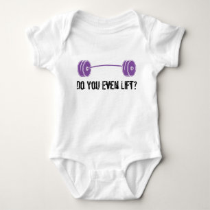 Heben Sie sogar an? Baby Strampler