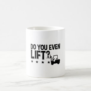 Heben Sie sogar den Treiber für den Stapler-Operat Kaffeetasse
