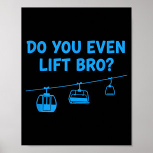 Heben wir überhaupt Ski-Lift lustige Kinder Skifah Poster