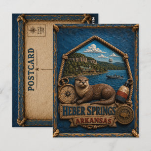 Heber Springs Arkansas Postkarte Vintage Reise