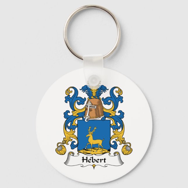 Hebert Familienwappen Schlüsselanhänger (Vorderseite)
