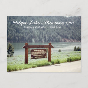 Hebgen Lake Montana 1961 Quake Fault Line Postkart Postkarte