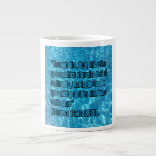 Hebräer 13:15 WEBU Tasse (Vorderseite)