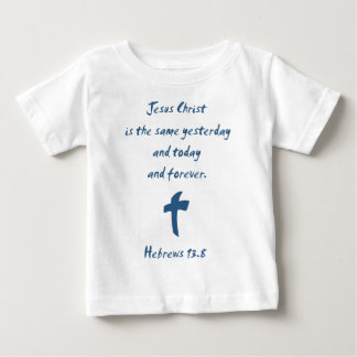 Hebräer 13.8 Jesus Christus ist das gleiche Gester Baby T-shirt