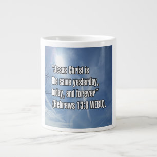 Hebräer 13:8 WEBU Becher Jumbo-Tasse