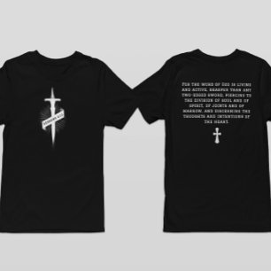 Hebräer 4:12 Bibelvers Christliches Kreuz Glaube T-Shirt