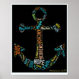 Hebräer 6:19 Anker für das Soul-Poster Poster