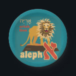 Hebräer Aleph Wetten-Papier-Teller Pappteller<br><div class="desc">Fertigen Sie Ihre Angelegenheit mit zusammenpassendem Hebräer Alephbet PapierTeller und Servietten besonders an. Werfen Sie ein großartiges Party mit völlig kundengerechtem PapierTeller, um Ihr Thema zusammenzubringen! Jedes Set von acht PapierTeller wird auf dauerhaftem Schnelldruckerpapier gedruckt und verziert mit Ihrem fertigt oder Fotos kundenspezifisch an. Dieser Teller ist für dienenden Kuchen,...</div>