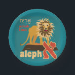 Hebräer Aleph Wetten-Papier-Teller Pappteller<br><div class="desc">Fertigen Sie Ihre Angelegenheit mit zusammenpassendem Hebräer Alephbet PapierTeller und Servietten besonders an. Werfen Sie ein großartiges Party mit völlig kundengerechtem PapierTeller, um Ihr Thema zusammenzubringen! Jedes Set von acht PapierTeller wird auf dauerhaftem Schnelldruckerpapier gedruckt und verziert mit Ihrem fertigt oder Fotos kundenspezifisch an. Dieser Teller ist für dienenden Kuchen,...</div>