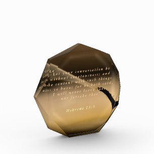 Hebräisch 13:5 fotoblock