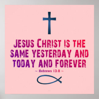 Hebräisch 13:8 poster