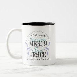 Hebräisch 4:16 Anführungszeichen Zweifarbige Tasse