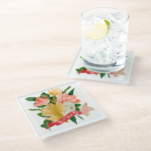 Hebräisch: Eshet Chayil - [jüdische] Frau der Ehre Glasuntersetzer