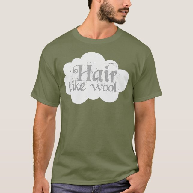 Hebräisch-israelische Kleiderhaare wie Wool Judah T-Shirt (Vorderseite)