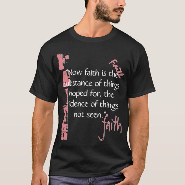 Hebräische 11:1 Passage T-Shirt (Vorderseite)