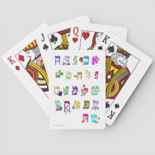 Hebräische Alf-Wettkarte Spielkarten
