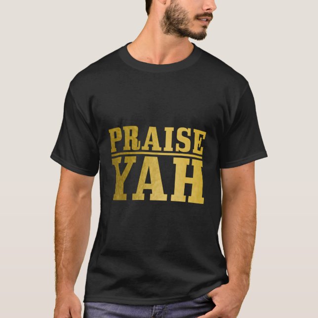 Hebräische Israeliten Lob Yah Israel Pride Juden J T-Shirt (Vorderseite)