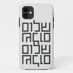 Hebräische Typografie: Shalom Shalom Case-Mate iPhone Hülle
