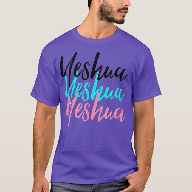 hebräischer Name des Christlichen Gotteswortes Jes T-Shirt (Vorderseite)