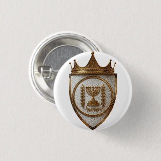 Hebräischer Wappenknopf / Abzeichen Button