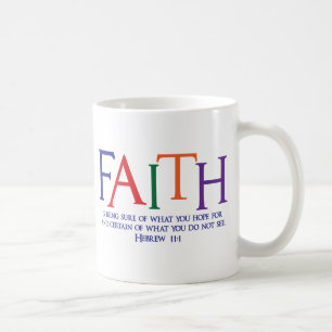 Hebräisches 11:1, Mehrfarben Kaffeetasse
