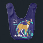 Hebräisches Alphabet-Baby Schellfisch-Tzadee Lätzchen<br><div class="desc">Niedliche hebräische aleph Wetten-Babyschellfische. Wählen Sie von 22 Tierentwürfen des unterschiedlichen Spaßes. Niedliche kontrastierende Farban Rückseite. Spaß!! und einzigartig!! Kontrastfarbe auf Rückseite.</div>