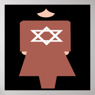 Hebräisches Frauen-Symbol Poster