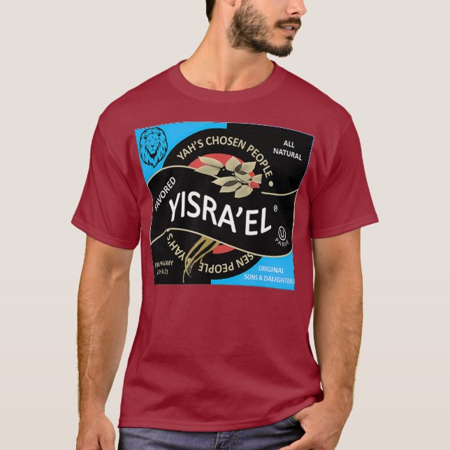 Hebräisches Israelite-Israel-Kultur Funny Label T-Shirt (Vorderseite)