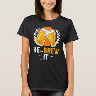 Hebräisches jüdisches israelitisches Bier Er braut T-Shirt