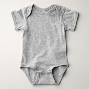 Hebrew Aleph Tav White Baby Strampler