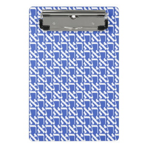 Hebrew Aleph Tav White Mini Klemmbrett