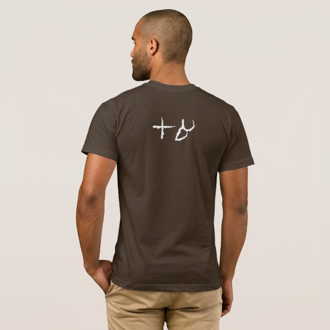 Hebrew Alephbet Otiot Typografie T-Shirt (Schwarz voll)