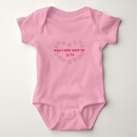 HEBREW BABY GIRL OUTFIT 3 SNAP MOMMY & DADDY