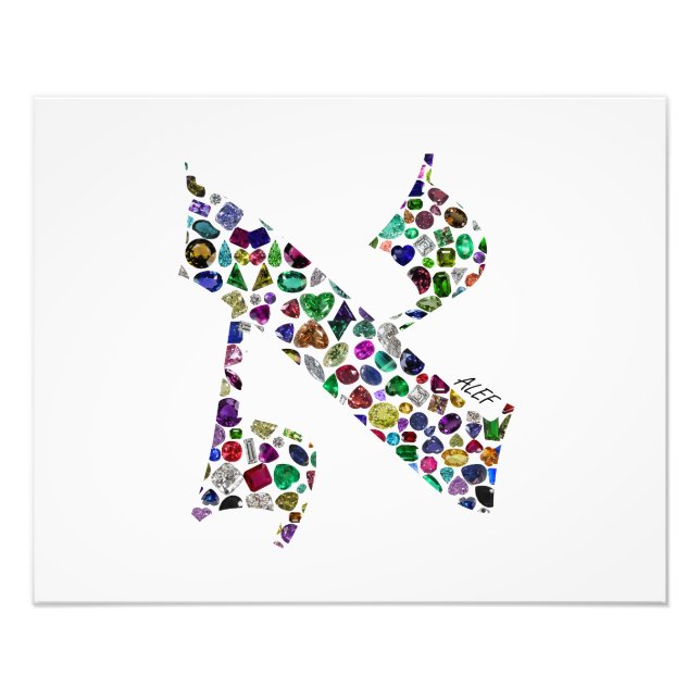 Hebrew Letter ALEF Fotodruck (Vorne)