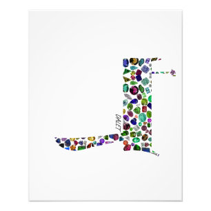 Hebrew Letter Dalet Fotodruck