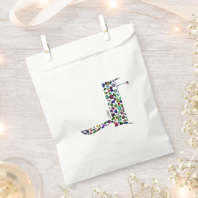 Hebrew Letter Dalet Geschenktütchen (Ausgeschnitten)