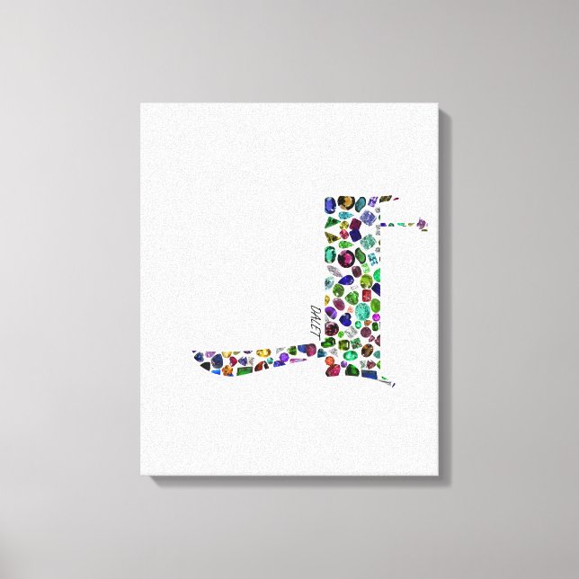 Hebrew Letter DALET Leinwanddruck (Vorderseite)