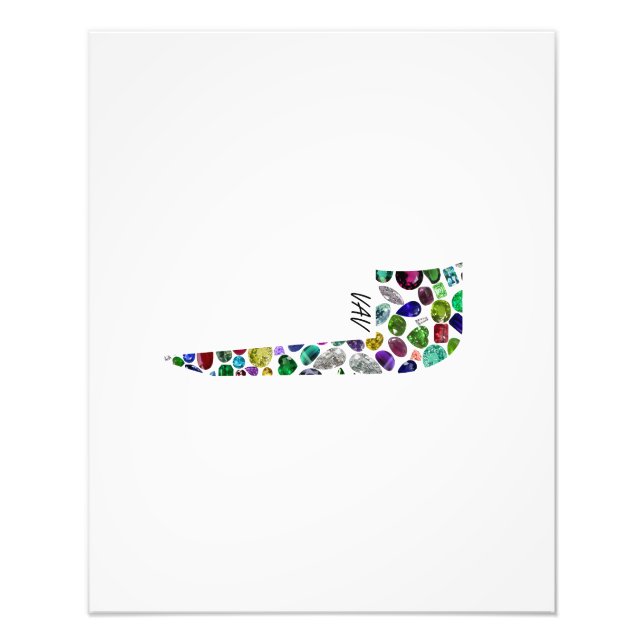 Hebrew Letter VAV Fotodruck (Vorne)